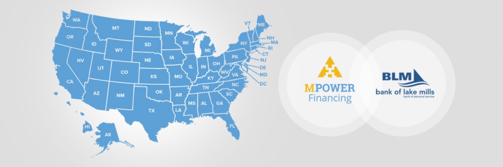 MPOWER Financing Extends Student Loan Program to All 50 States Through Partnership with Bank of Lake Mills